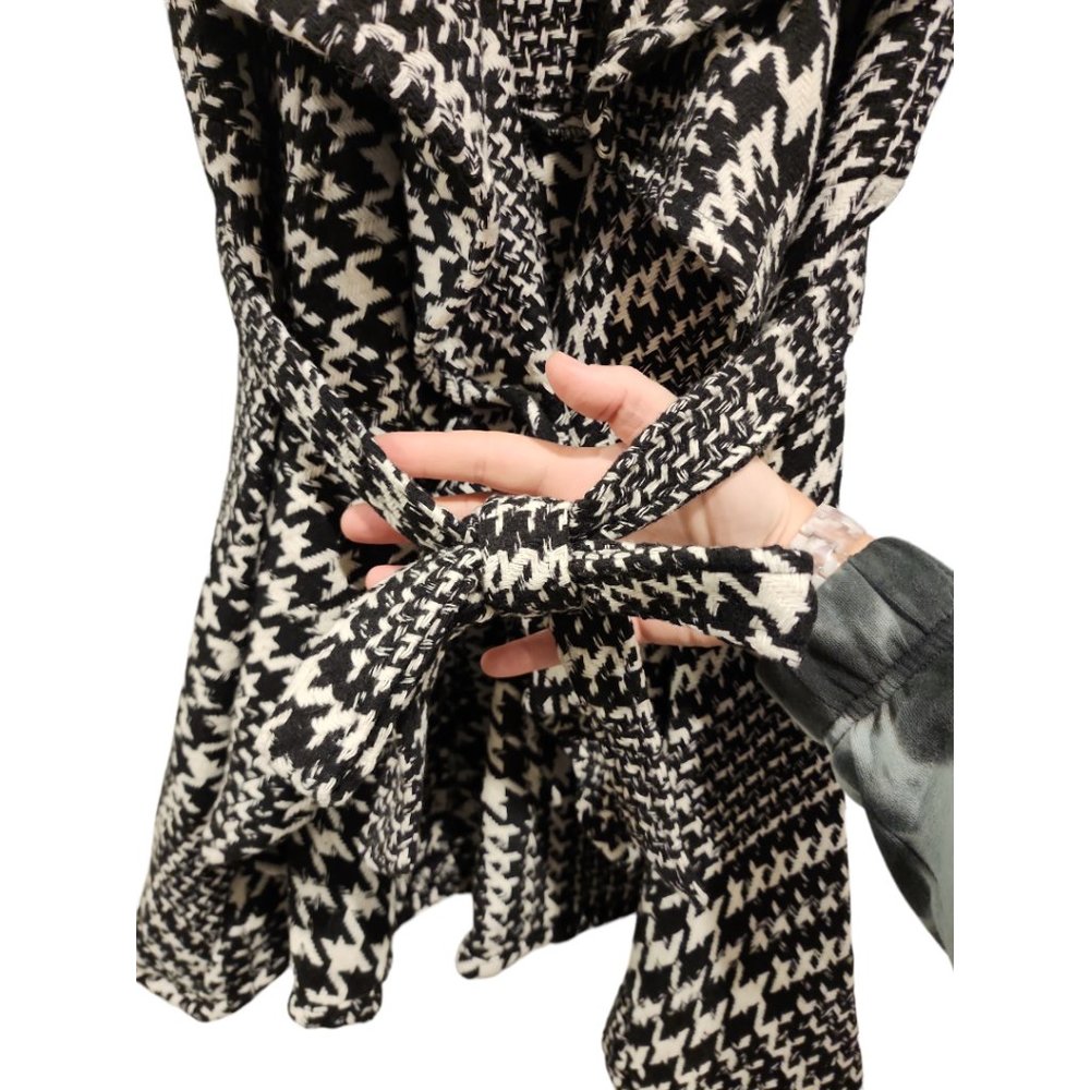 Houndstooth Draped Jacket - image 2